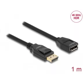   Delock DisplayPort 1.2 bővítőkábel 4K 60 Hz 1 m (DL-80001)