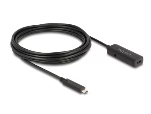 Delock Aktív USB 10 Gbps bővítő kábel USB Type-C  5 m hosszú (DL-80028)
