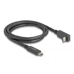   Delock USB 10 Gbps kábel USB Type-C  apa   USB Type-C  apa, ívelt felfelé / lefelé, 1 m 4K PD 60 W E-Marker (DL-80034)