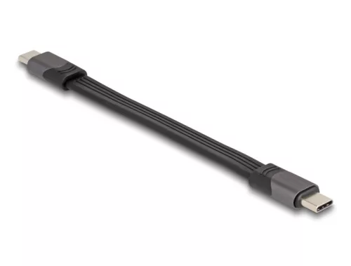 Delock USB 40 Gbps FPC lapos csík kábel USB Type-C  - USB Type-C  15 cm PD 3.0 100 W E-Marker (DL-80099)