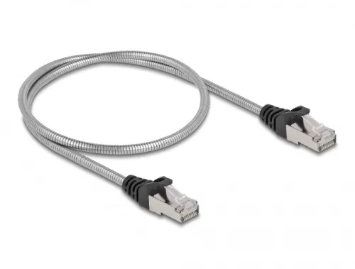 Delock RJ45, fém borítású kábel Cat.6A U/FTP, 0,5 méter (DL-80107)