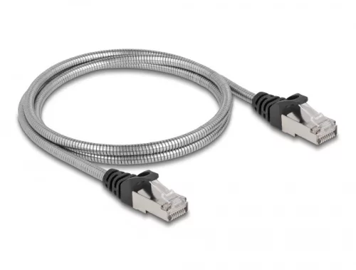 Delock RJ45, fém borítású kábel Cat.6A U/FTP, 1 méter (DL-80108)
