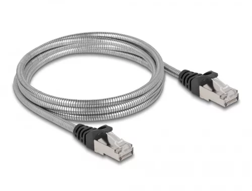 Delock RJ45, fém borítású kábel Cat.6A U/FTP, 2 méter (DL-80109)