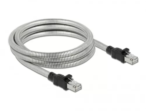 Delock RJ45, fém borítású kábel Cat.6A U/FTP, 5 méter (DL-80111)