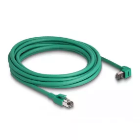   Delock RJ45 Hálózati kábel PROFINET SF/UTP 90  hajlított 5 m zöld (DL-80125)