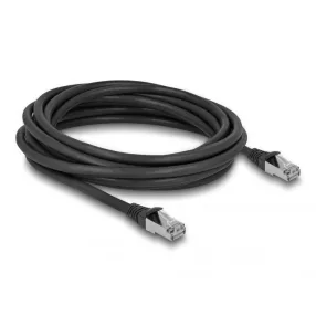   Delock RJ45 hálózati kábel Cat.6A S/FTP PUR kültéri 3 m fekete (DL-80136)
