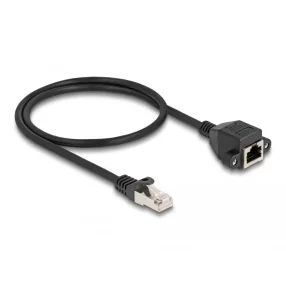   Delock RJ50 bővítő kábel apa - anya S/FTP 0,5 m fekete (DL-80192)