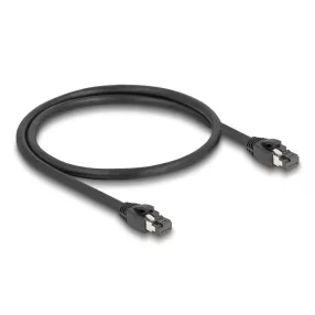   Delock RJ45 hálózati kábel Cat.8.1 S/FTP 50 cm akár 40 Gbps fekete (DL-80232)