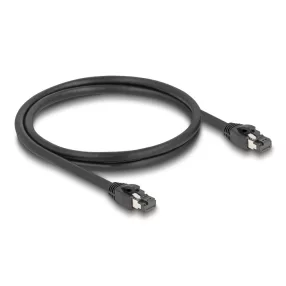   Delock RJ45 hálózati kábel Cat.8.1 S/FTP 1 m akár 40 Gbps fekete (DL-80233)