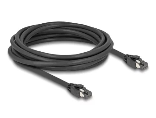 Delock RJ45 hálózati kábel Cat.8.1 S/FTP 5 m akár 40 Gbps fekete (DL-80236)