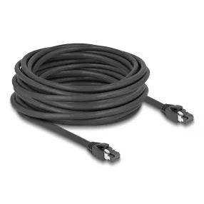  Delock RJ45 hálózati kábel Cat.8.1 S/FTP 10 m akár 40 Gbps fekete (DL-80237)