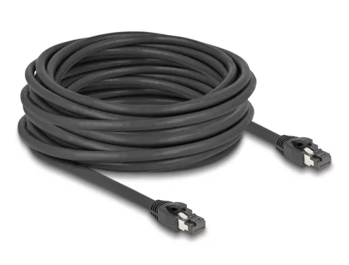 Delock RJ45 hálózati kábel Cat.8.1 S/FTP 10 m akár 40 Gbps fekete (DL-80237)