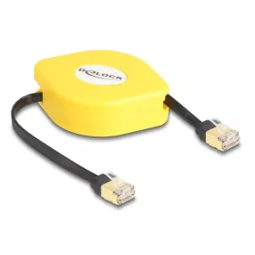   Delock RJ45 kihúzhatós kábel Cat.6A STP 1,5 m fekete / sárga (DL-80239)