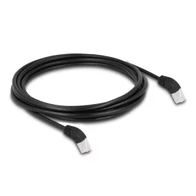   Delock RJ45 hálózati kábel Cat.6A S/FTP 45  fokban felfelé hajló 5 m fekete (DL-80272)