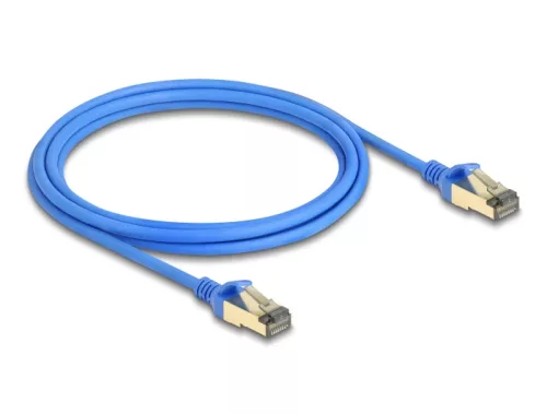 Delock RJ45 hálózati kábel Cat.8.1 F/FTP vékony 2 m kék (DL-80334)