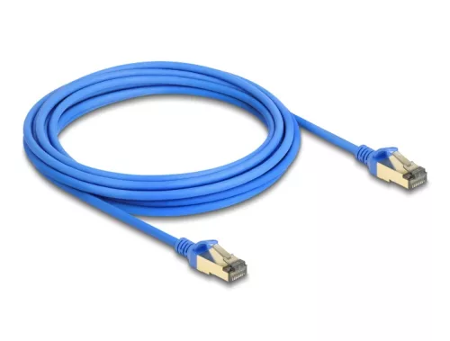 Delock RJ45 hálózati kábel Cat.8.1 F/FTP vékony 5 m kék (DL-80336)