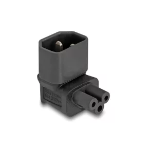   Delock Tápadapter IEC 60320 - C14 - C5, apa / anya, 2,5 A, 90 -ban hajlított (DL-80471)