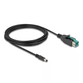   Delock PoweredUSB kábel apa 12 V - DC 5,5 x 2,5 mm apa 3 m (DL-80497)