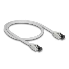   Delock RJ45 hálózati kábel Cat.8.1 S/FTP 0,5 m szürke (DL-80557)
