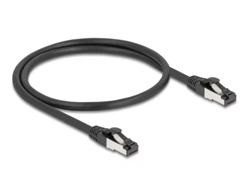 Delock RJ45 hálózati kábel Cat.8.1 S/FTP 0,5 m fekete (DL-80570)