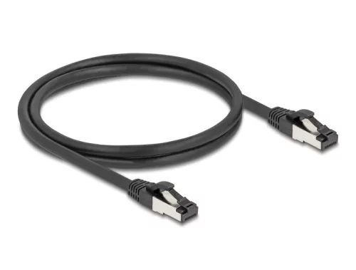 Delock RJ45 hálózati kábel Cat.8.1 S/FTP 1 m fekete (DL-80571)