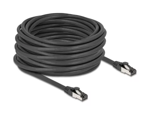 Delock RJ45 hálózati kábel Cat.8.1 S/FTP 15 m fekete (DL-80576)