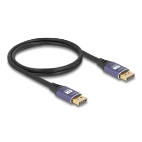Delock DisplayPort kábel 8K 60 Hz 1 m lila fém (DL-80600)