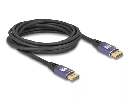 Delock DisplayPort kábel 8K 60 Hz 5 m lila fém (DL-80603)