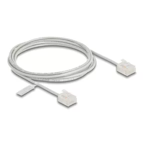   Delock RJ45 hálózati kábel Cat.6 UTP ultravékony 2 m szürke rövid csatlakoztatókkal (DL-80759)