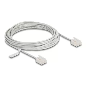   Delock RJ45 hálózati kábel Cat.6 UTP ultravékony 5 m szürke rövid csatlakoztatókkal (DL-80771)