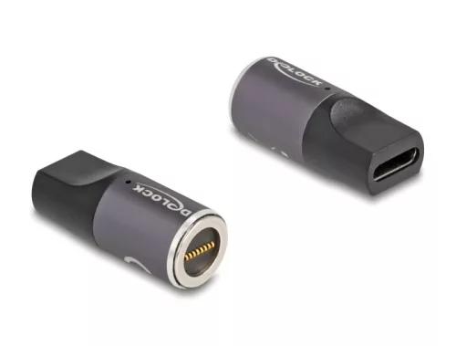 Delock Adapter Lenovo Laptop töltő kábelhez USB Type-C  anya   mágneses 8 tűs konnektor (DL-80782)