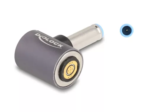 Delock Adapter HP Laptop töltő kábelhez 4,5 x 3,0 mm apa   mágneses 8 tűs konnektor (DL-80784)