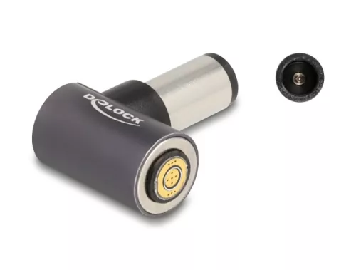 Delock Adapter HP Laptop töltő kábelhez 7,4 x 5,0 mm apa   mágneses 8 tűs konnektor (DL-80785)