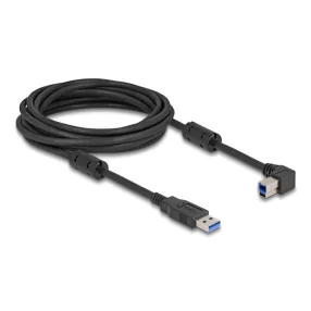   Delock USB 5 Gbps kábel A-típusú apa - B-típusú apa 90  balra hajlítva 5 m (DL-81103)