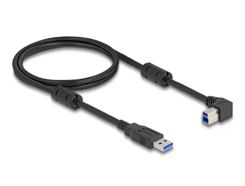 Delock USB 5 Gbps kábel A-típusú apa - B-típusú apa 90  jobbra hajlítva 1 m (DL-81108)