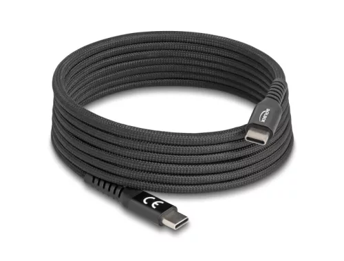 Delock USB 2.0 kábel USB Type-C  apa   apa mágneses textil borítással PD 3.0 60 W 2 m (DL-81120)