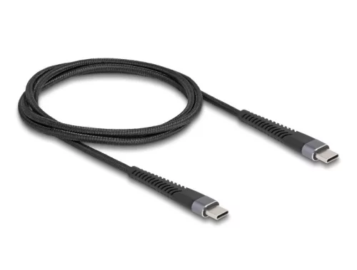 Delock USB 2.0 kábel USB Type-C  apa - apa meghosszabbított hajlítás védelemmel 60 W 1 m (DL-81124)