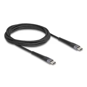   Delock USB 2.0 kábel USB Type-C  apa - apa meghosszabbított hajlítás védelemmel 60 W 2 m (DL-81125)