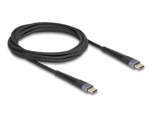 Delock USB 2.0 kábel USB Type-C  apa - apa meghosszabbított hajlítás védelemmel 60 W 2 m (DL-81125)