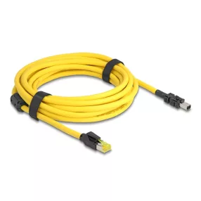   Delock kábel RJ45 dugó Cat.6-Mini I/O 8 tűs D-alakú 2-es típusú dugó 5 m sárga (DL-81253)