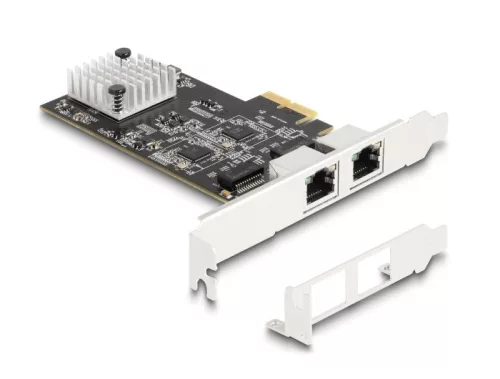 Delock PCI Express x2 kártya - 2 x RJ45 5 Gigabit LAN (DL-81261)