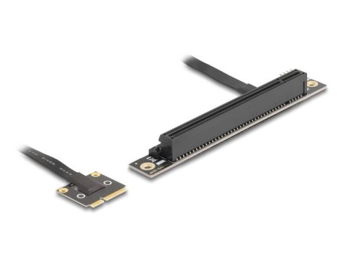 Delock adapter Mini PCIe apa PCIe 3.0 x16 slot 90 -os szögben, 20 cm-es kábellel