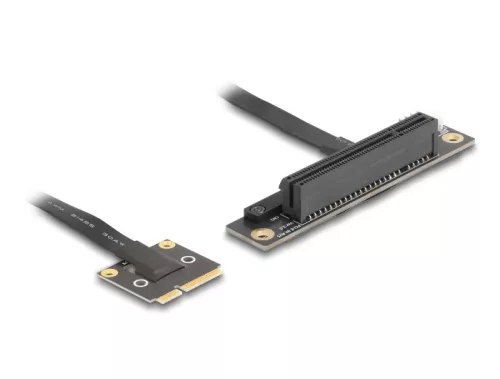Delock adapter Mini PCIe apa PCIe 3.0 x8 slot 90 -os szögben, 20 cm-es kábellel (DL-81295)