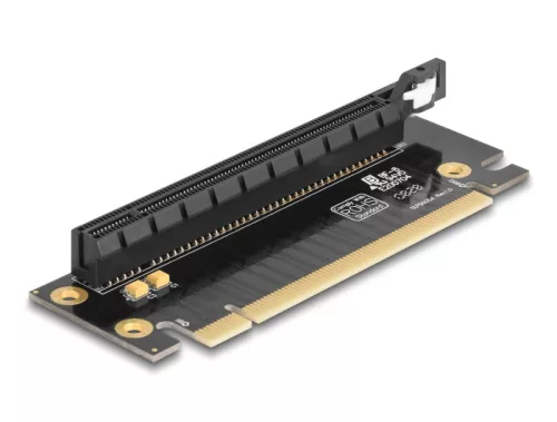Delock Riser kártya PCI Express 3.0 x16 apa x16-os bővítőhelyre 90  balra szögben - Slot magassága 35 mm (DL-81296)
