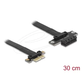   Delock PCI Expressz riser kártya x1 apa - x1 szlot kábellel 30 cm hosszú (DL-81297)