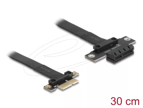 Delock PCI Expressz riser kártya x1 apa - x1 szlot kábellel 30 cm hosszú (DL-81297)
