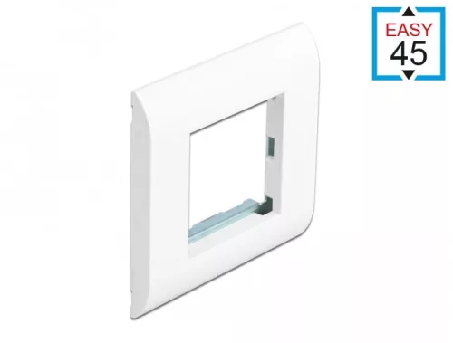 Delock Easy 45 modul tartó kerettel fehér, 80 x 80 mm méretű (DL-81300)
