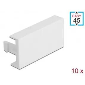   Delock Easy 45 modul takaró lemez 45 x 22,5 mm 10 db. fehér (DL-81301)