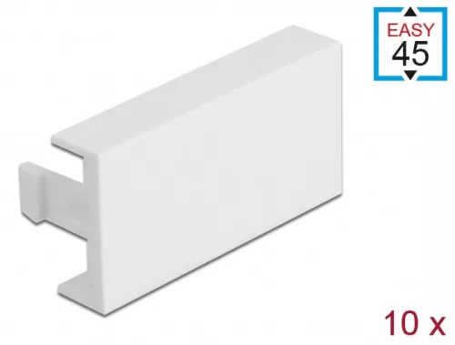 Delock Easy 45 modul takaró lemez 45 x 22,5 mm 10 db. fehér (DL-81301)