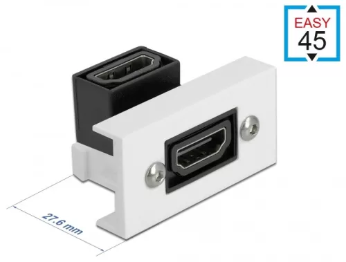 Delock Easy 45 HDMI modul 90  hajlított 22,5 x 45 mm (DL-81304)